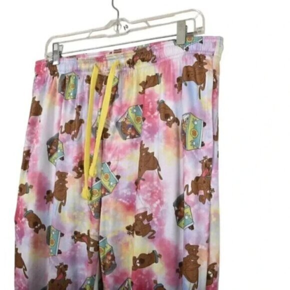 Scooby Doo Tie-Dye Pajama Pants Mystery  Machine Size Medium - Picture 3 of 7